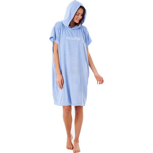 2021 Rip Curl Womens Surf Essential Hooded Towel / Poncho GTWAQ1 - Blue